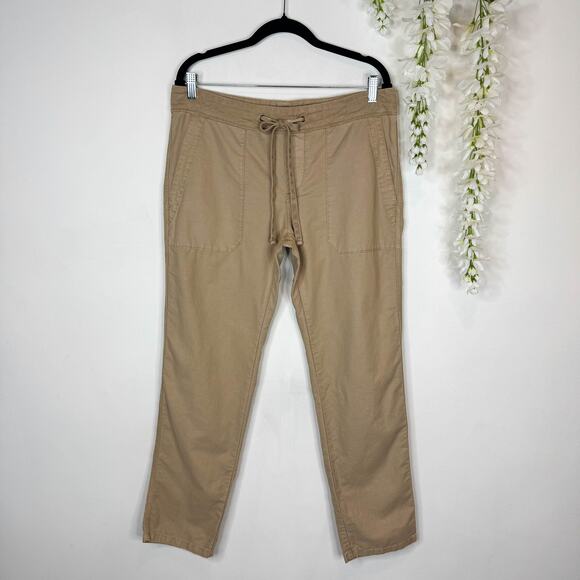 TOMMY BAHAMA cotton linen pants tan khaki preppy casual 3133 - Picture 1 of 6